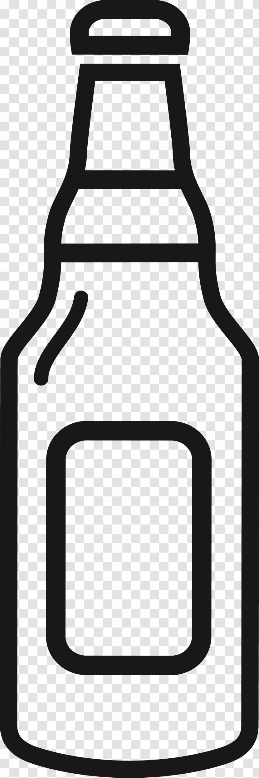 Beer Bottle Draught - Monochrome Photography Transparent PNG