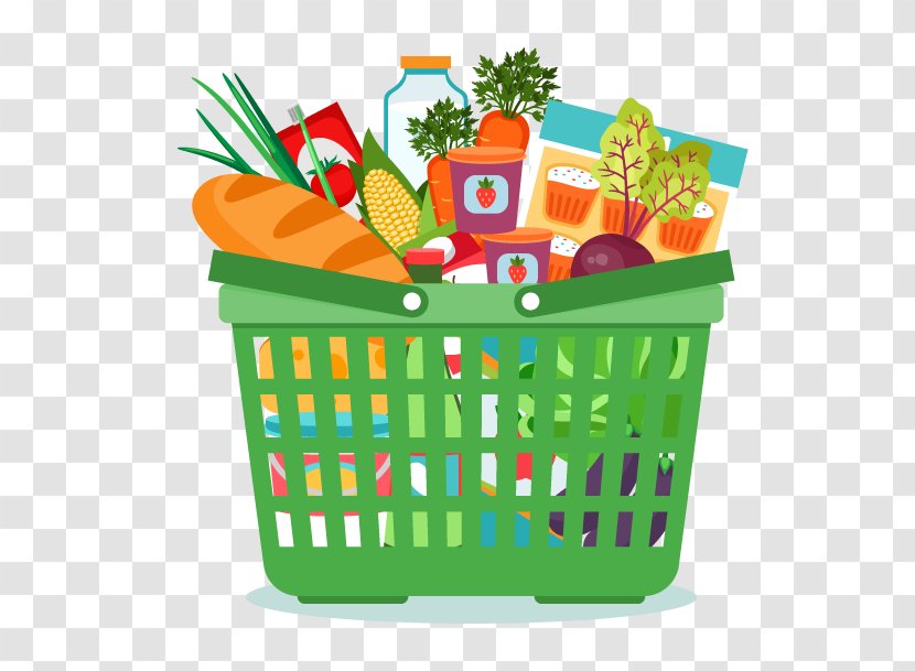 Food Gift Baskets Shopping Cart Grocery Store Transparent PNG