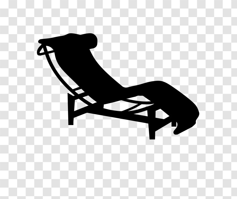 Deckchair Chaise Longue Furniture - Silhouette - Chair Transparent PNG