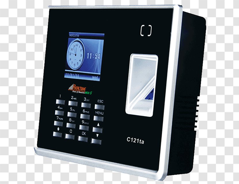 Time And Attendance Access Control Biometrics Biometric Device Real-time Computing - Fingerprint - Turnstile Transparent PNG