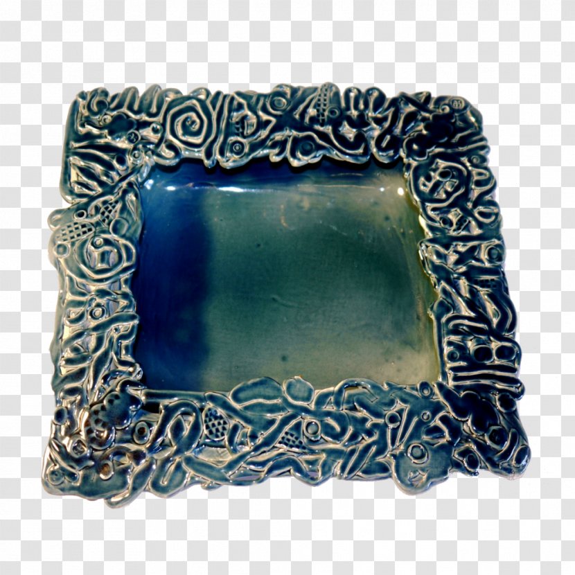 Cobalt Blue Picture Frames Turquoise Rectangle - Dishware - Restaurant Tableware Transparent PNG