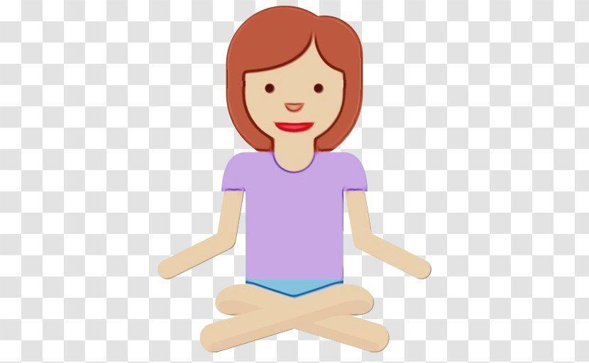 Arm Emoji - Lotus Position - Physical Fitness Gesture Transparent PNG