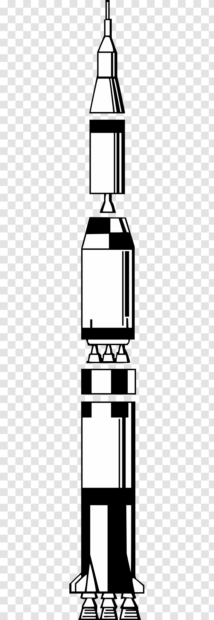 Apollo 13 Program Saturn V Rocket Transparent PNG