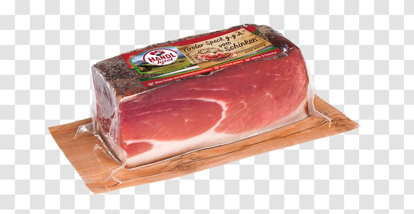 Ham Tyrolean Speck Bacon Bresaola - Jam%c3%b3n Serrano Transparent PNG