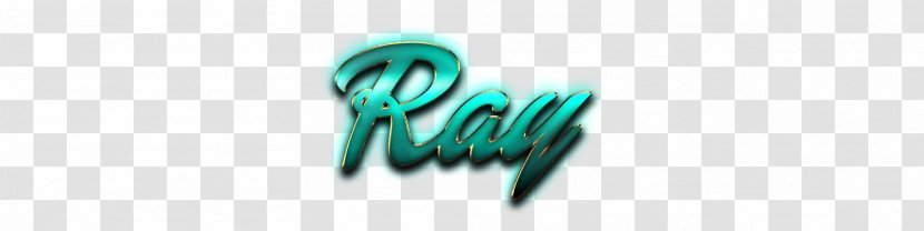 Logo Product Design Font - Turquoise - Ray Name Transparent PNG