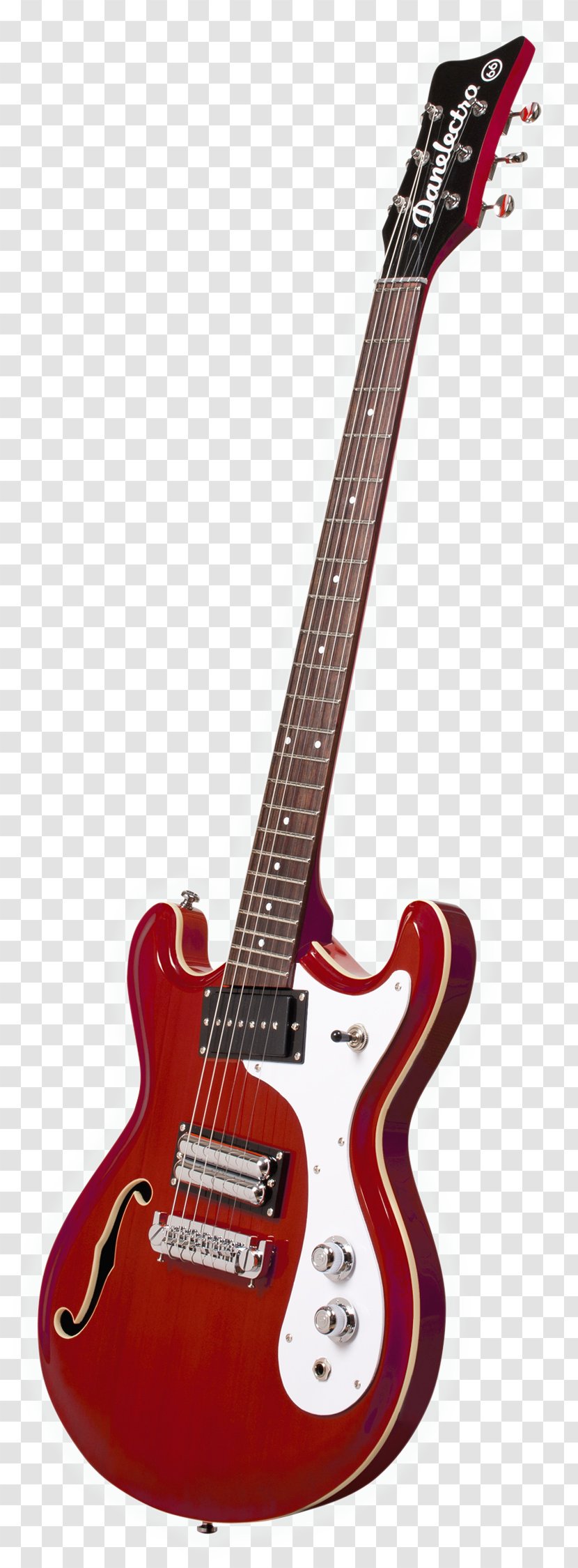 Bass Guitar Electric Danelectro Fender Starcaster - Watercolor Transparent PNG