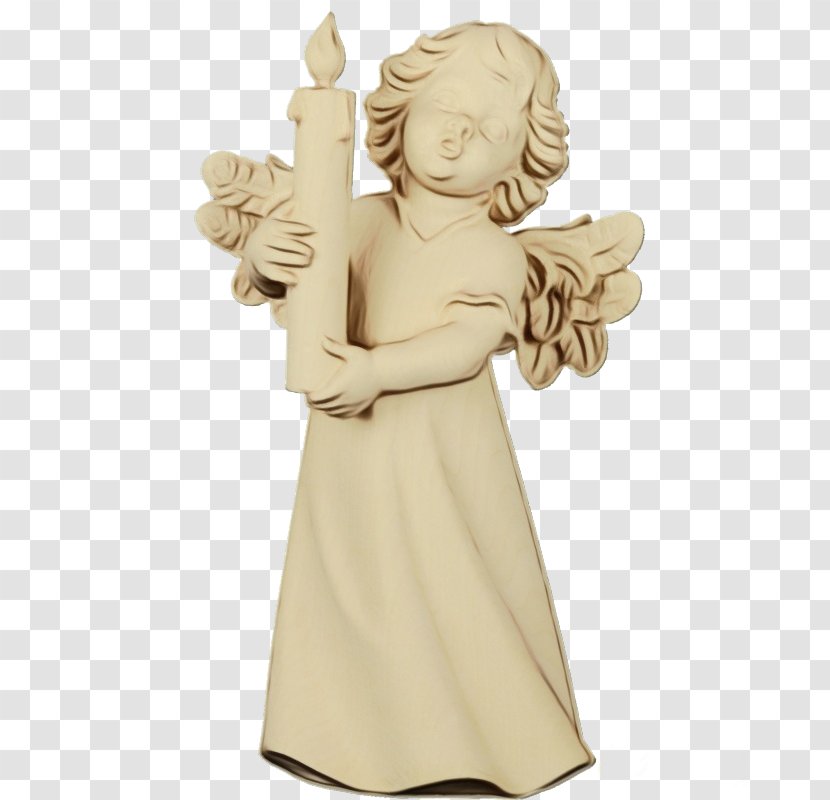 Statue Figurine Angel Classical Sculpture - Carving Monument Transparent PNG