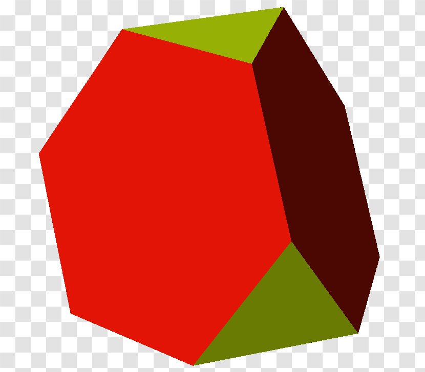 Octahedron Truncated Tetrahedron Platonic Solid Polyhedron - Red - Face Transparent PNG