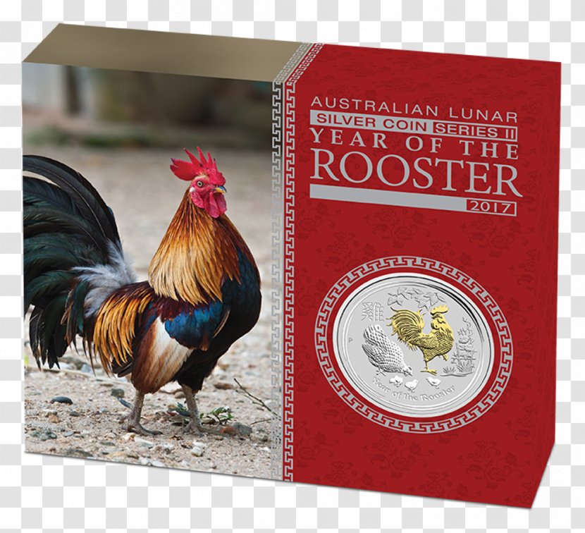 Perth Mint Rooster Gold Proof Coinage Lunar Series Transparent PNG