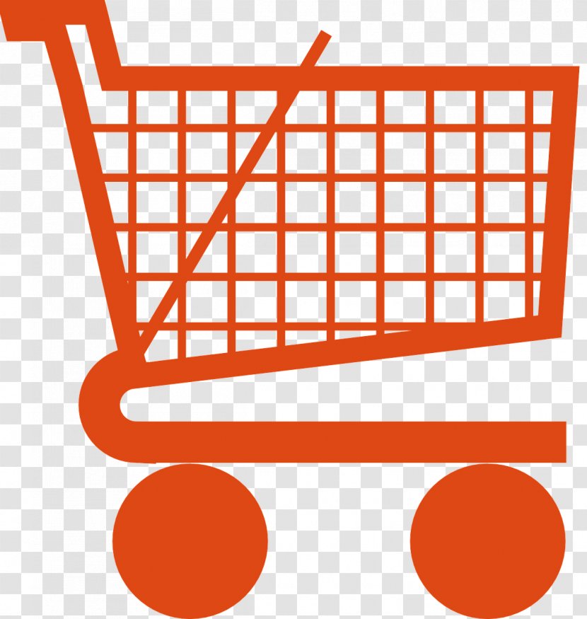 Shopping Cart Online Clip Art - Orange - Bag Transparent PNG