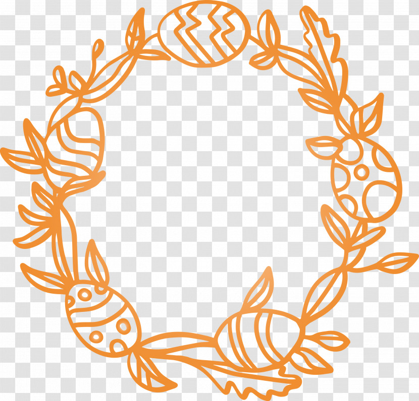 Easter Day Frame Easter Egg Frame Transparent PNG