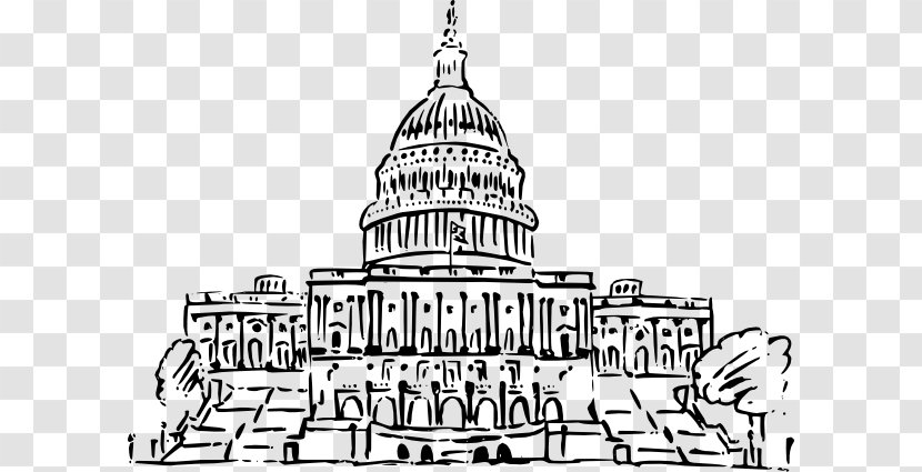 United States Capitol Texas State Washington Drawing - Art - Building Transparent PNG