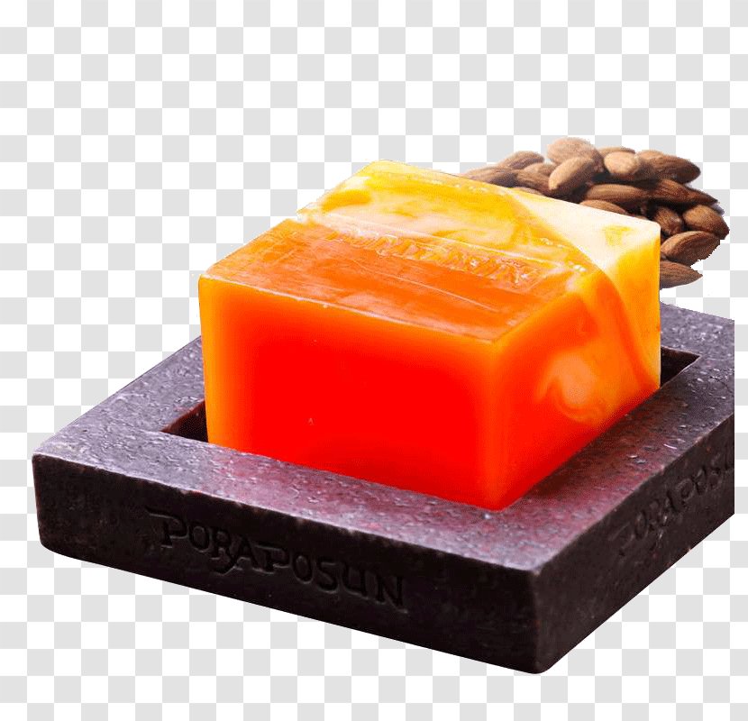Soap Carrot Orange Whitening Lightening Herb - Almond Facial Transparent PNG