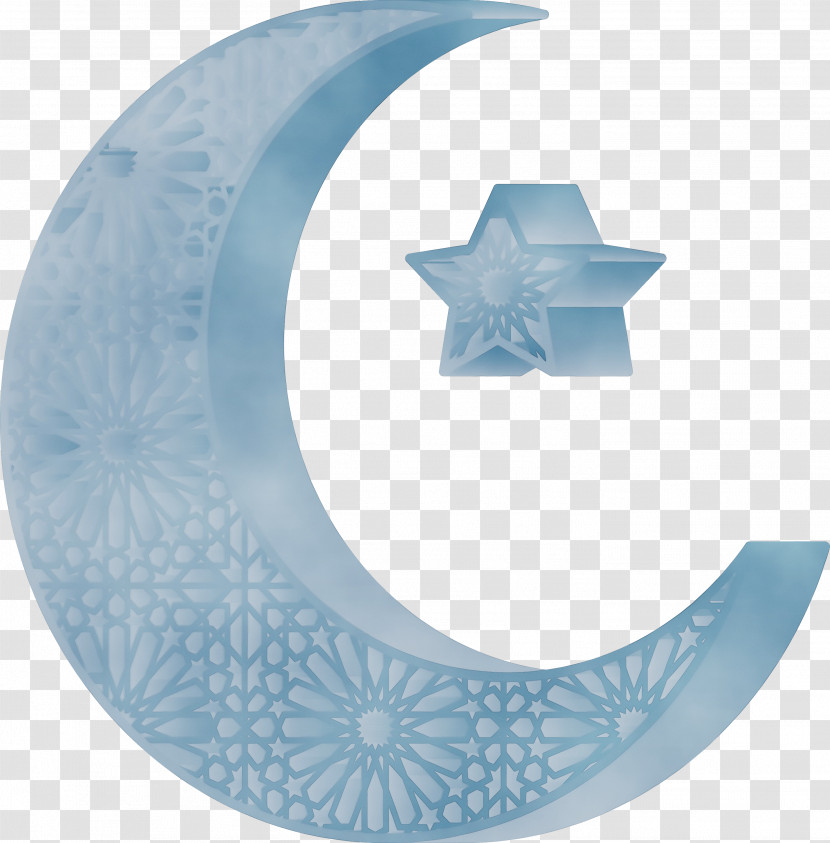 Blue Aqua Plate Crescent Circle Transparent PNG
