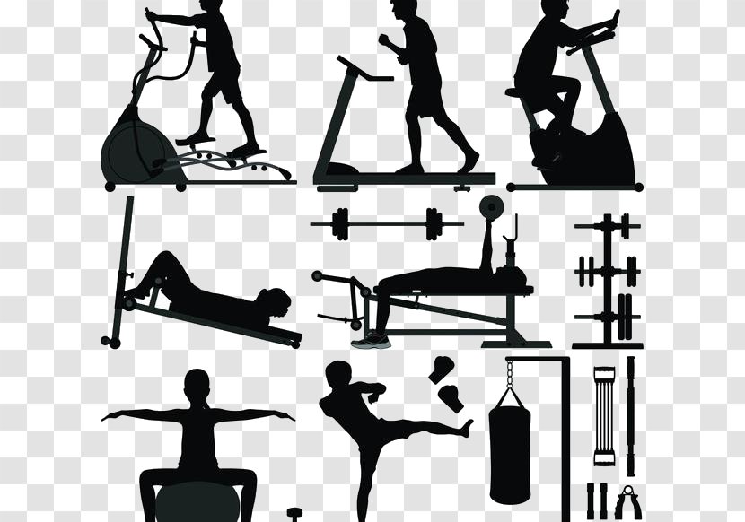 Physical Exercise Weight Training Fitness Centre Olympic Weightlifting Bodyweight - Black And White Transparent PNG