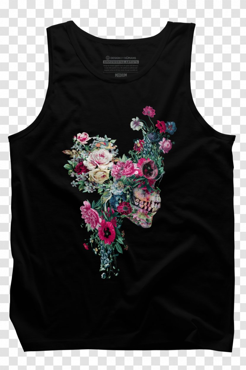T-shirt Human Skull Symbolism Clothing Art - Calavera - Fashion Print Transparent PNG