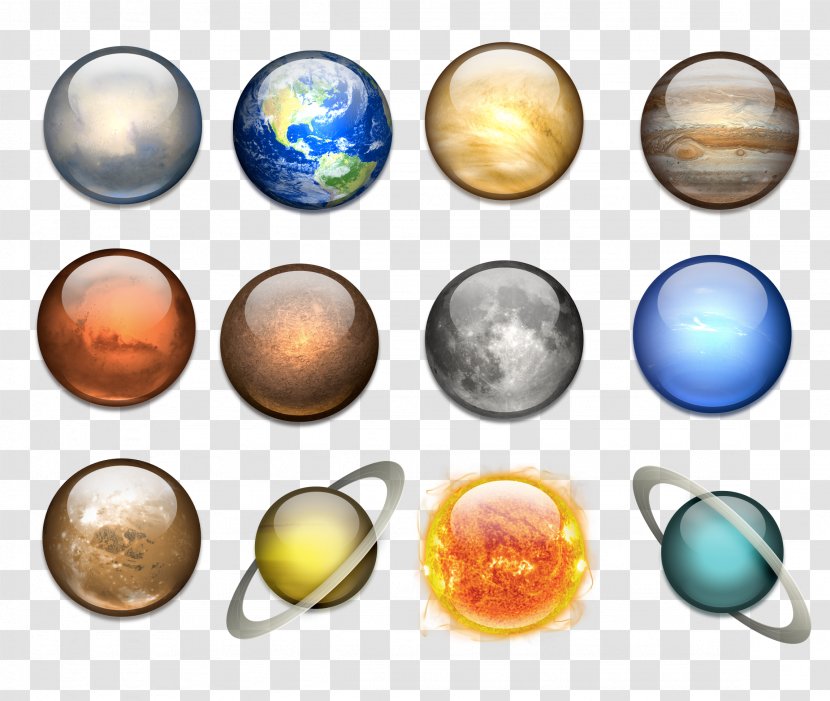 Solar System Planet ICO Icon - Ico - Planets And Moons Transparent PNG