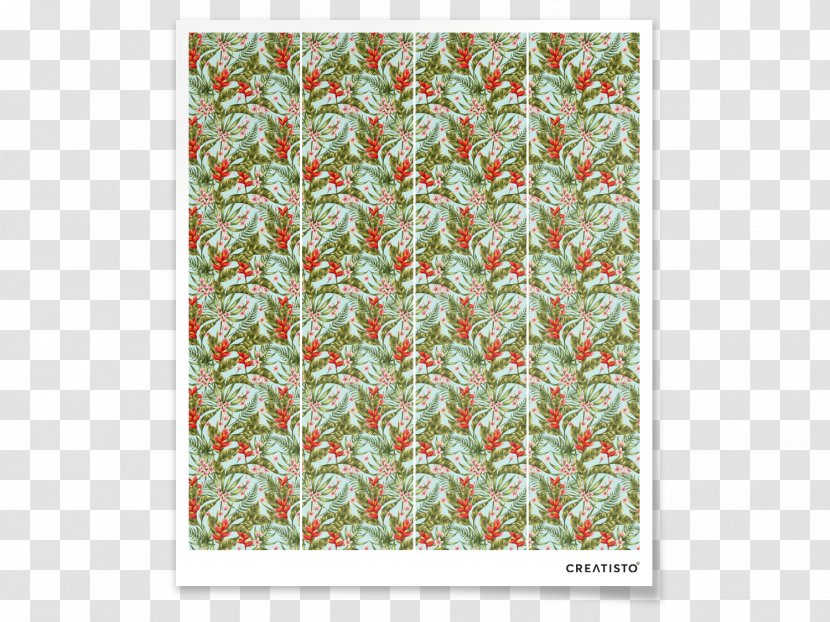 Floral Design Green Textile Pattern - Cosmetics In Kind Transparent PNG
