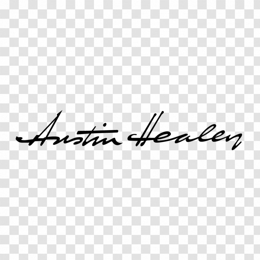 Logo Austin-Healey Brand Handwriting Font - Point - Angle Transparent PNG