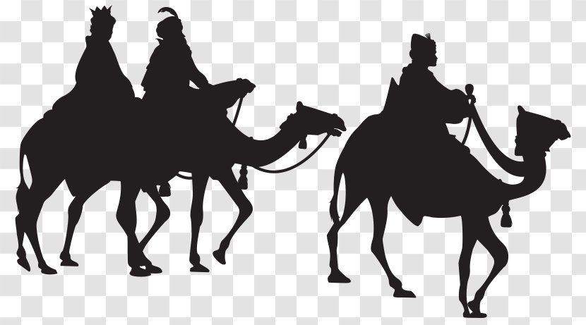 Camel Biblical Magi Clip Art Bethlehem Silhouette - Other Wise Man Transparent PNG