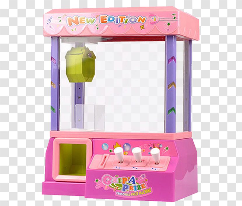 Claw Crane Toy Arcade Game Candy - Doll - Clip Machine Transparent PNG