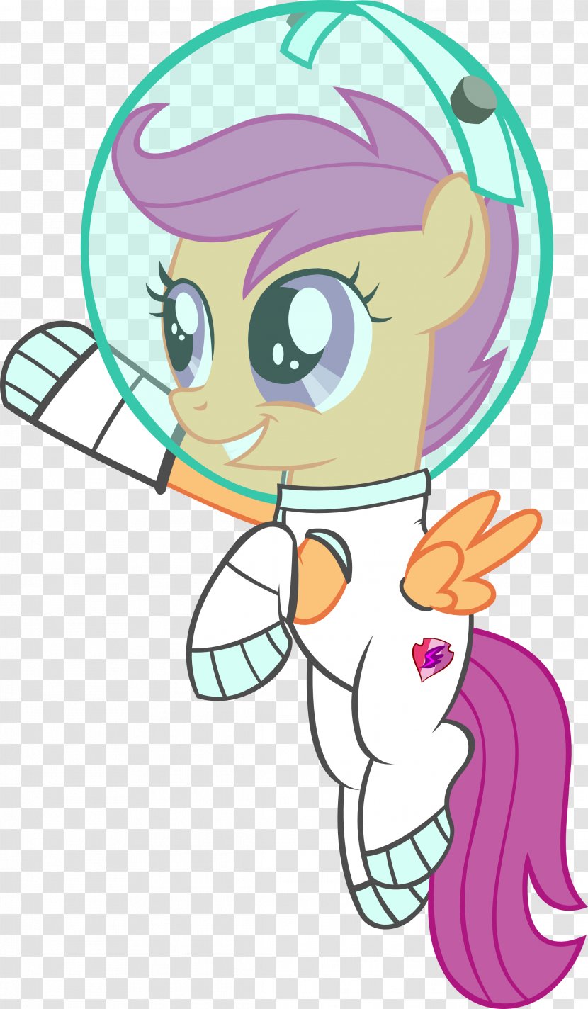 Scootaloo Pony Apple Bloom Sweetie Belle Art - Cartoon - Astronaut Kids Transparent PNG