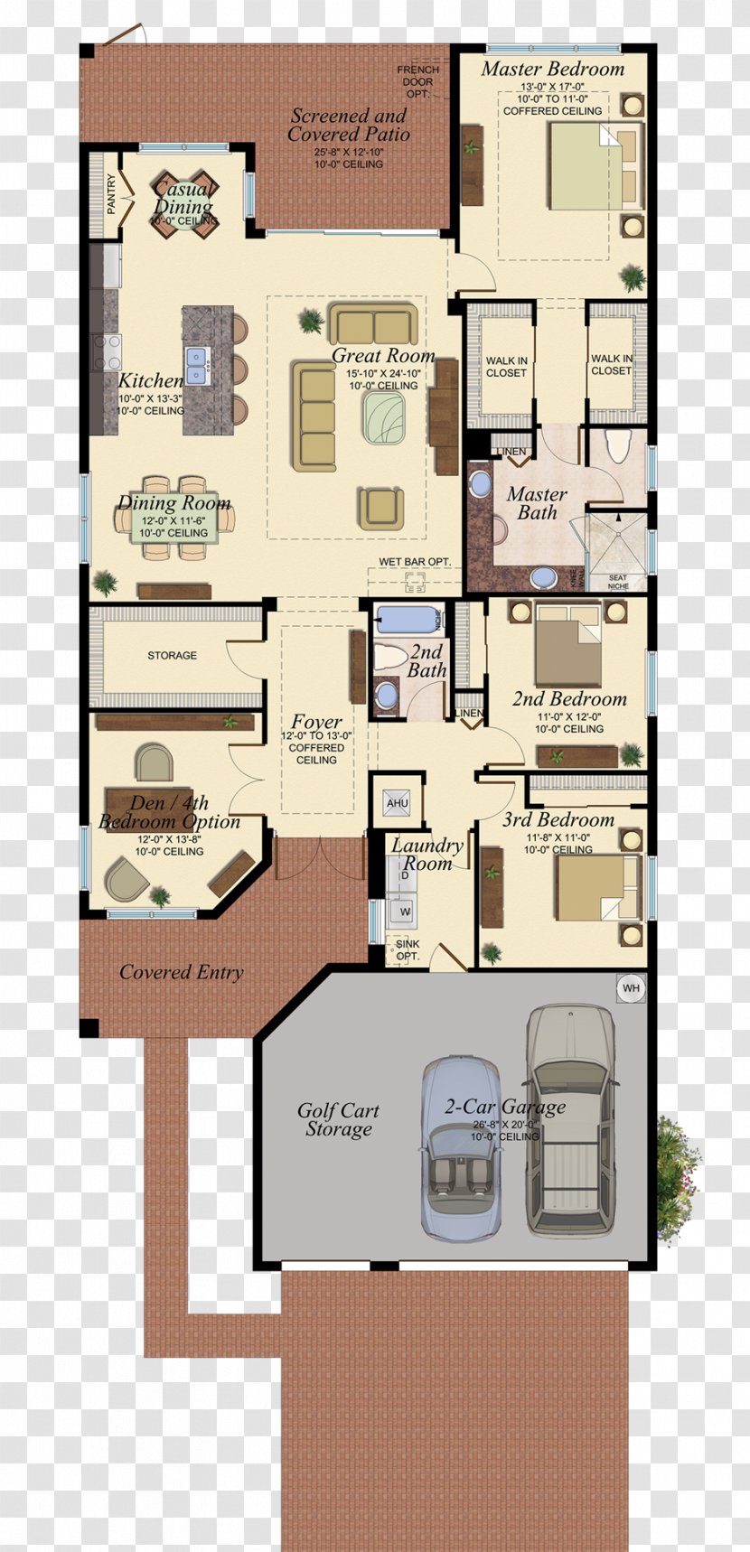 Floor Plan House Cabernet Sauvignon G. L. Homes Of Florida Corporation - Media Transparent PNG