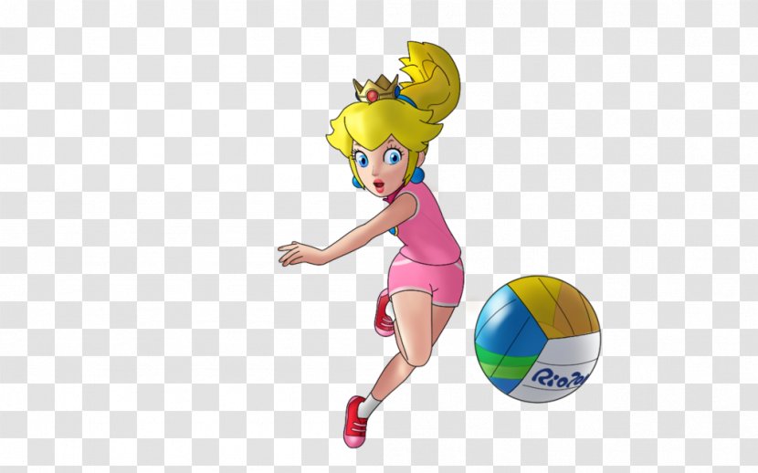 Princess Peach Super Mario Bros. Daisy Rosalina - Figurine - Vollyball Transparent PNG