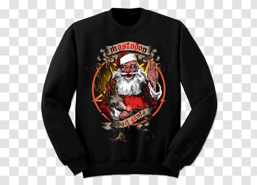 T-shirt Mastodon Sweater Hail Santa - Male - Neck Bloodstain Transparent PNG