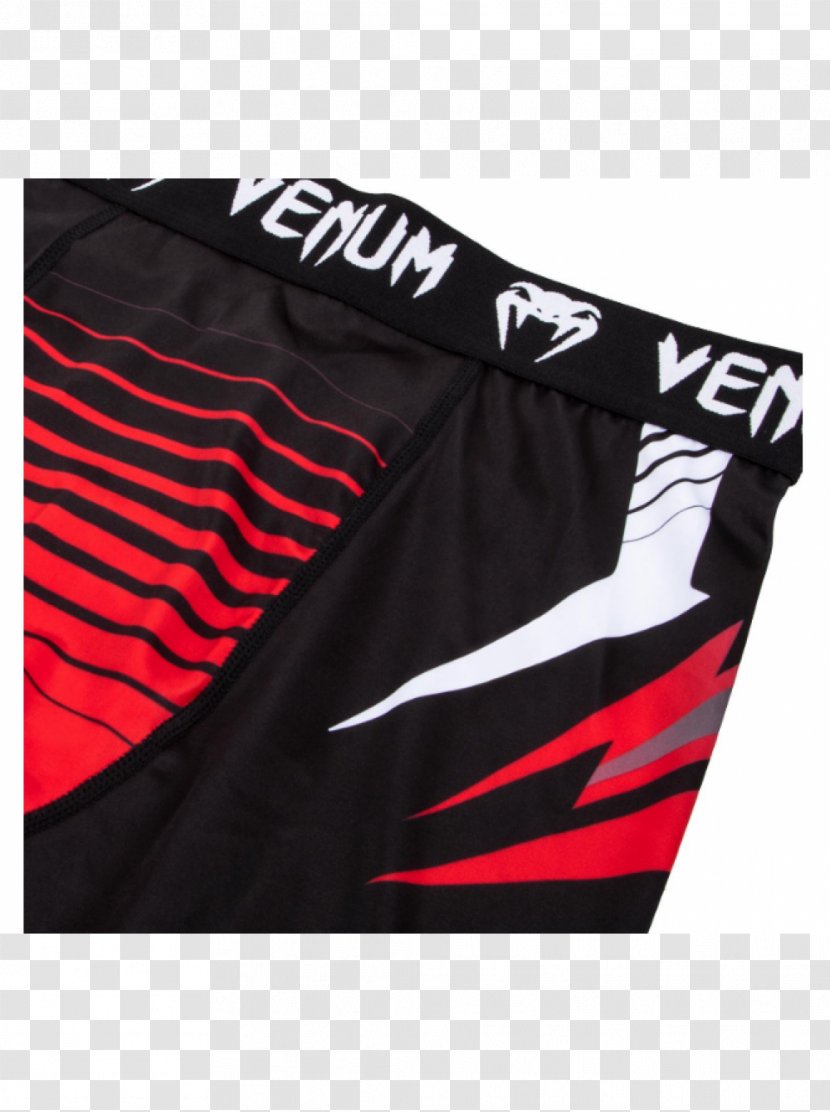 Jersey T-shirt Venum Compression Garment Leggings - Red Transparent PNG