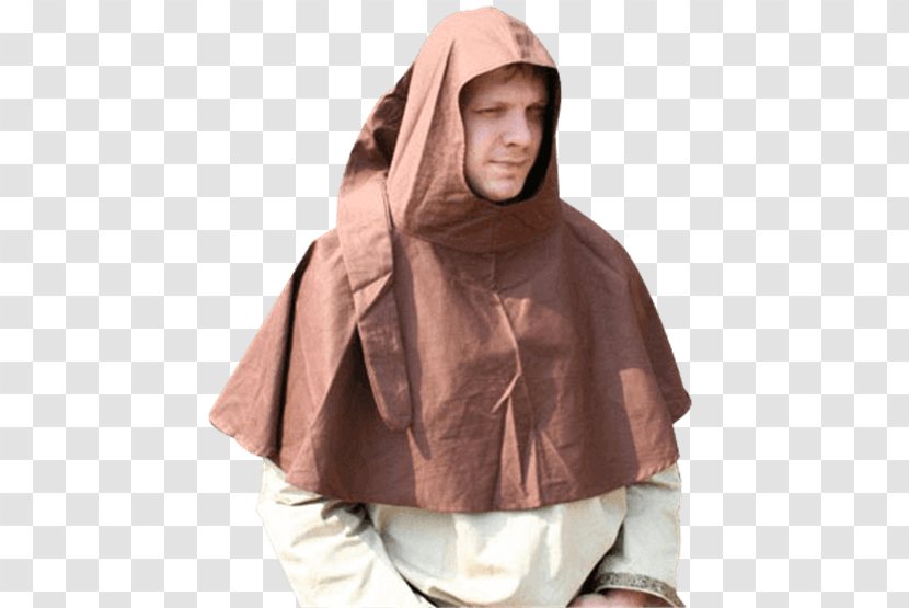 Hoodie Middle Ages Cowl Cloak - Peasant Day Transparent PNG