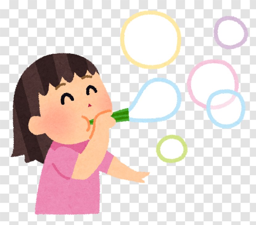 Soap Bubble Play Illustration Child - Heart Transparent PNG