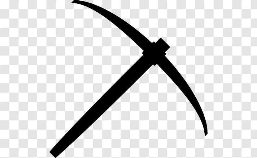 Pickaxe Tool Clip Art - Tools Black Transparent PNG