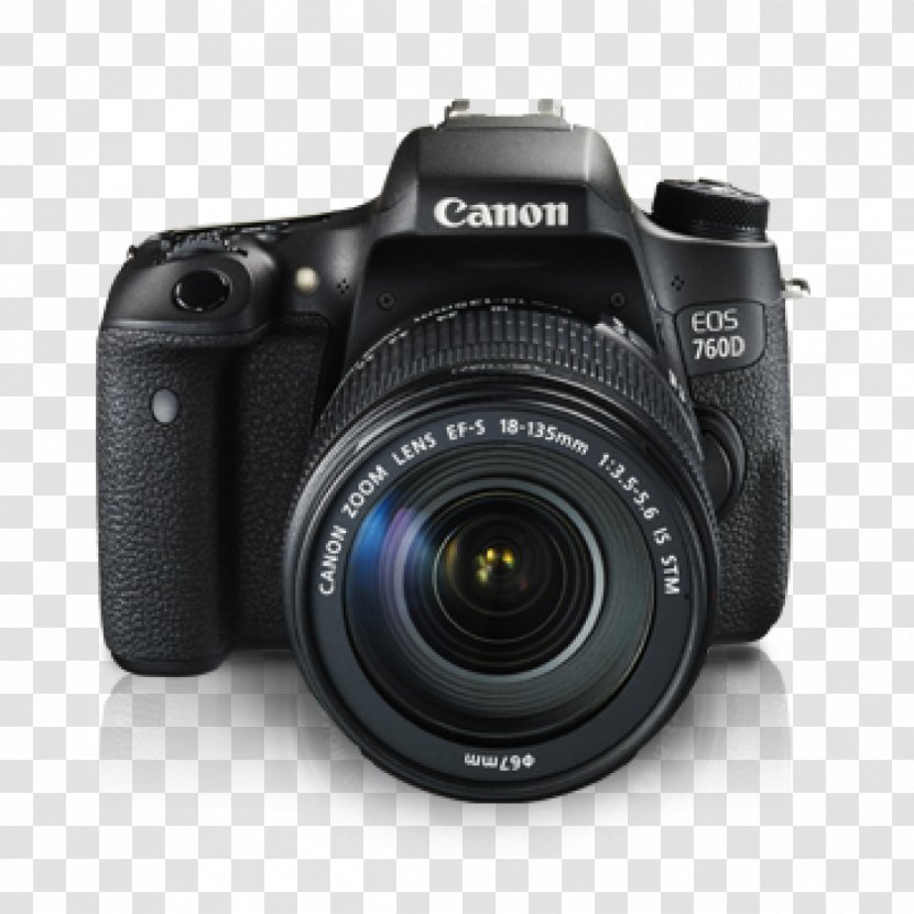 Canon EOS 750D 760D EF-S 18–135mm Lens EF Mount 18–55mm - Camera Transparent PNG