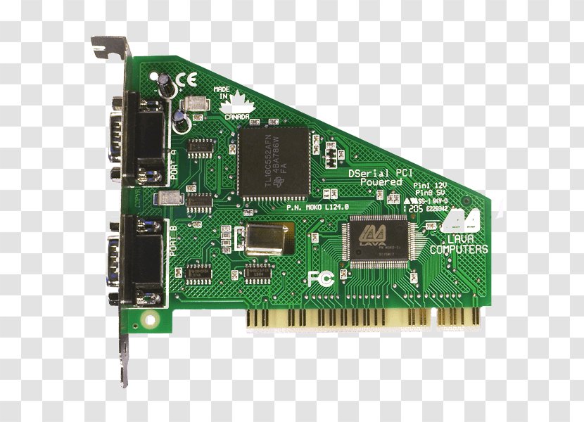 Sound Cards & Audio Adapters Graphics Video TV Tuner Network Conventional PCI - Electrical - Serial Port Transparent PNG
