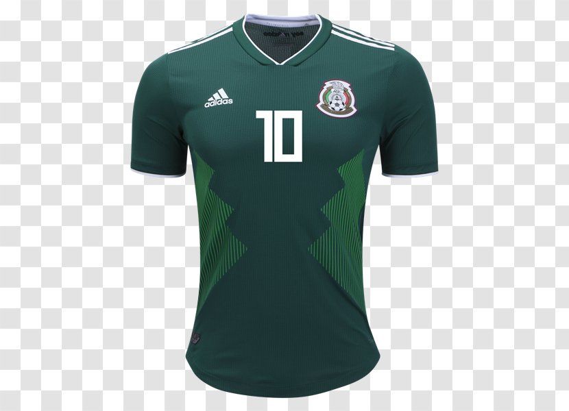 Spain 2018 World Cup Jersey Mexico National Football Team - T Shirt Transparent PNG