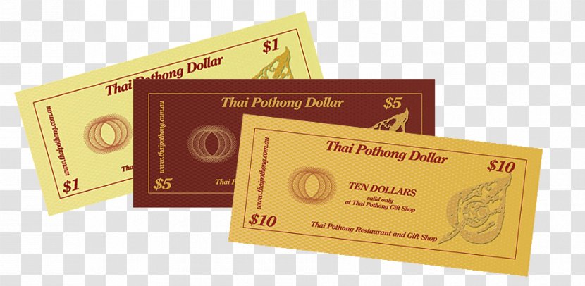 Thai Cuisine Pothong Restaurant Voucher Gift Card - Cash - Food Item Transparent PNG