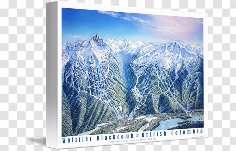 Whistler Blackcomb Mount Scenery Glacial Landform Imagekind Art - Poster Transparent PNG