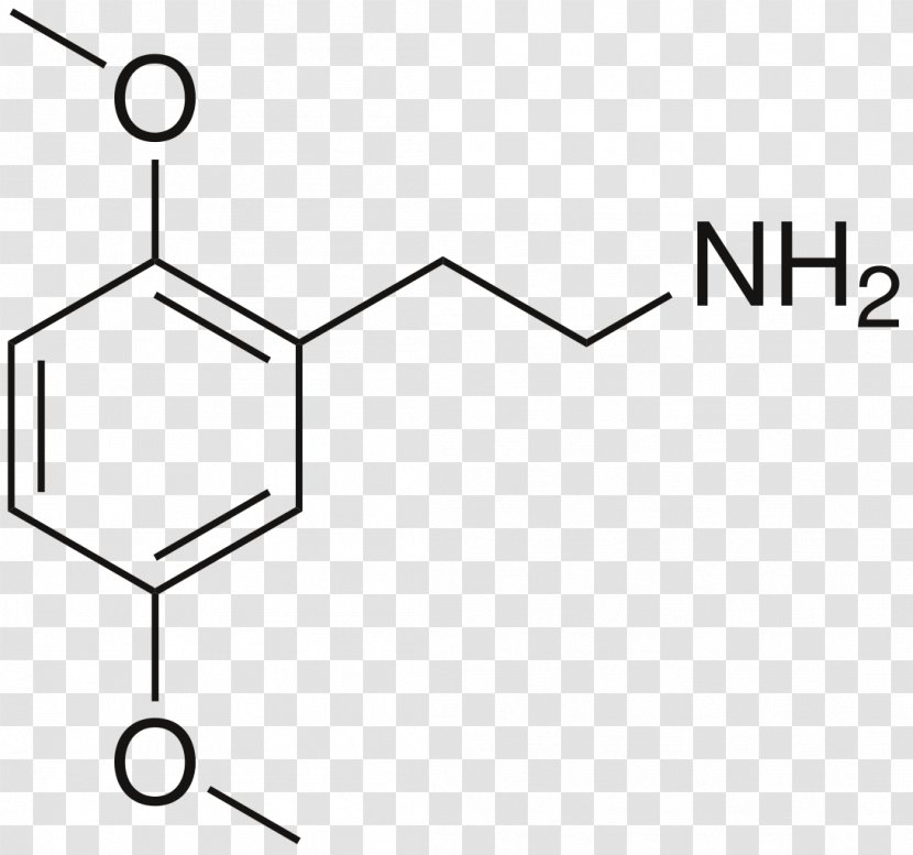 PiHKAL 2C-H Dimethoxyamphetamine Phenethylamine - Black And White - Harbin Transparent PNG