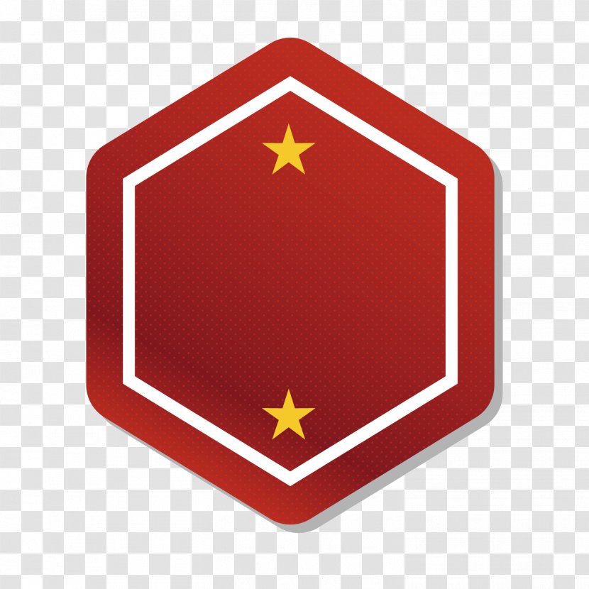 Logo - Computer Programming - Red Hexagon Label Transparent PNG