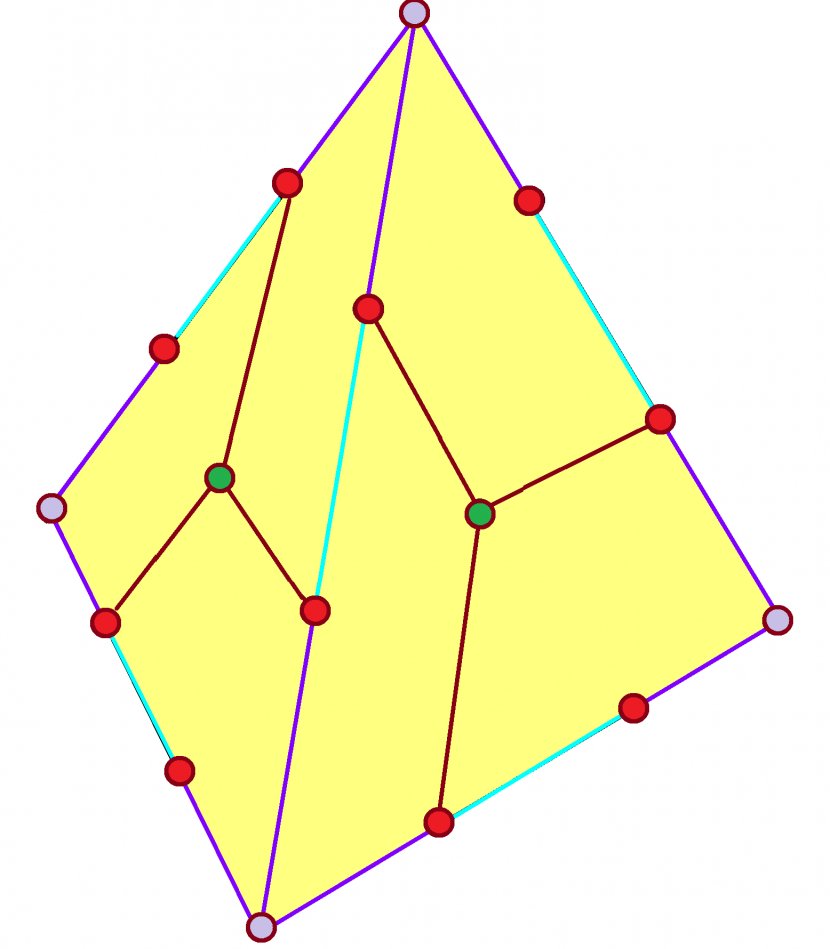 Triangle Tetrahedron Dodecahedron Face Point - Yellow Transparent PNG
