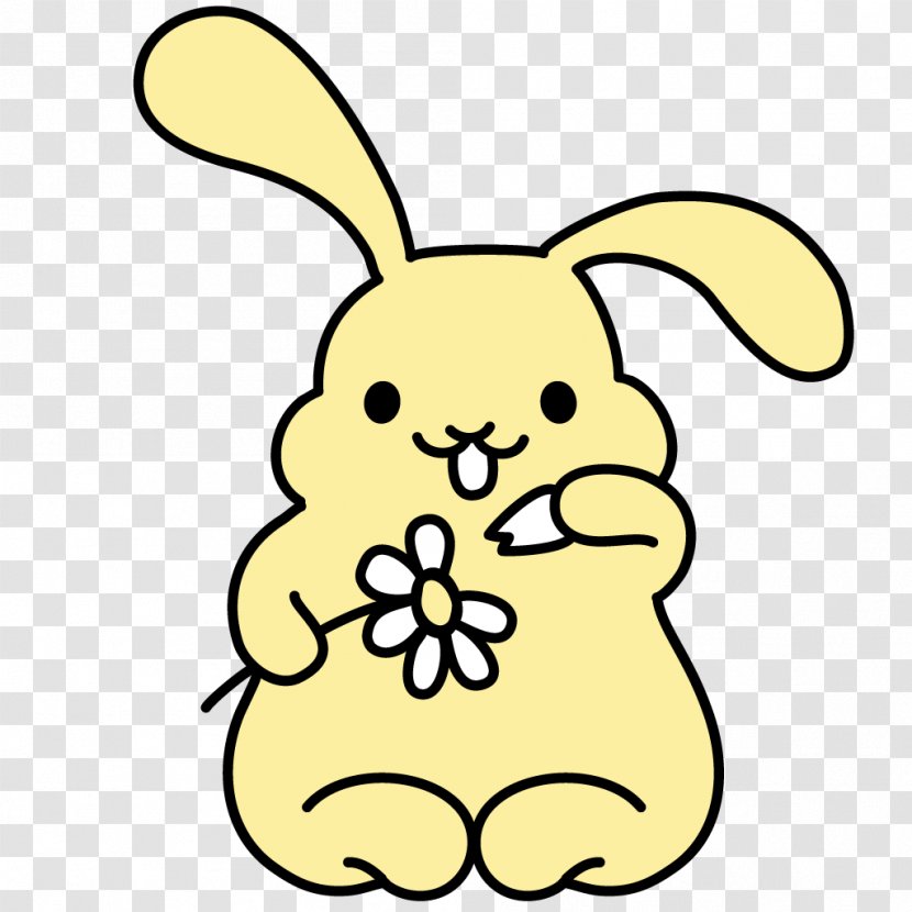 Domestic Rabbit Easter Bunny Clip Art - Cartoon Transparent PNG