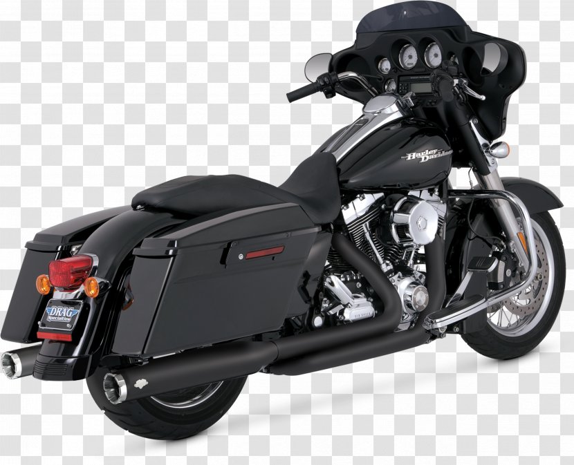 Exhaust System Harley-Davidson Touring CVO Motorcycle - Motor Vehicle Transparent PNG