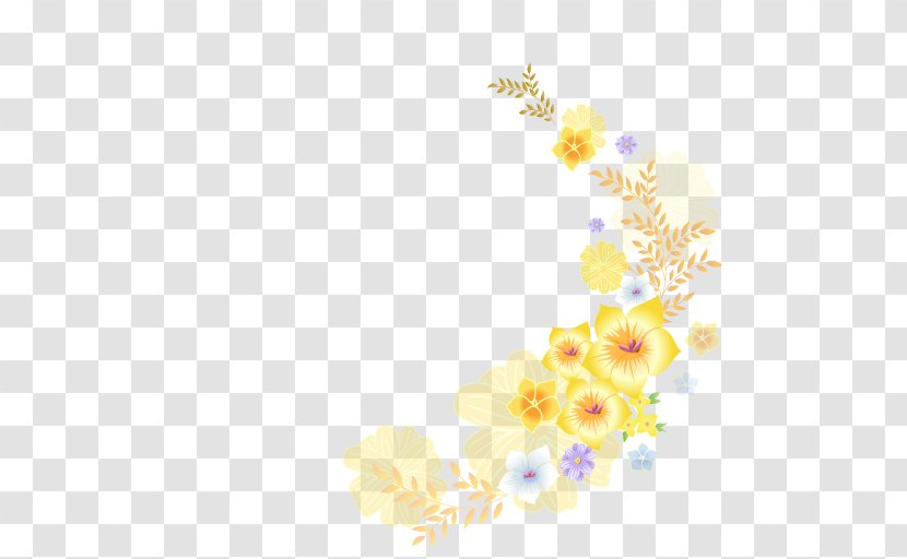 Flower Floral Design Petal Download - Yellow Decoration Transparent PNG