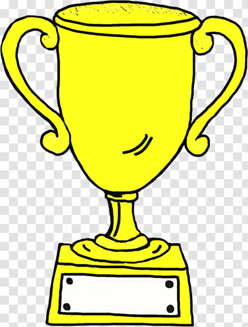 Trophy Clip Art - Black And White - Winning1st Transparent PNG