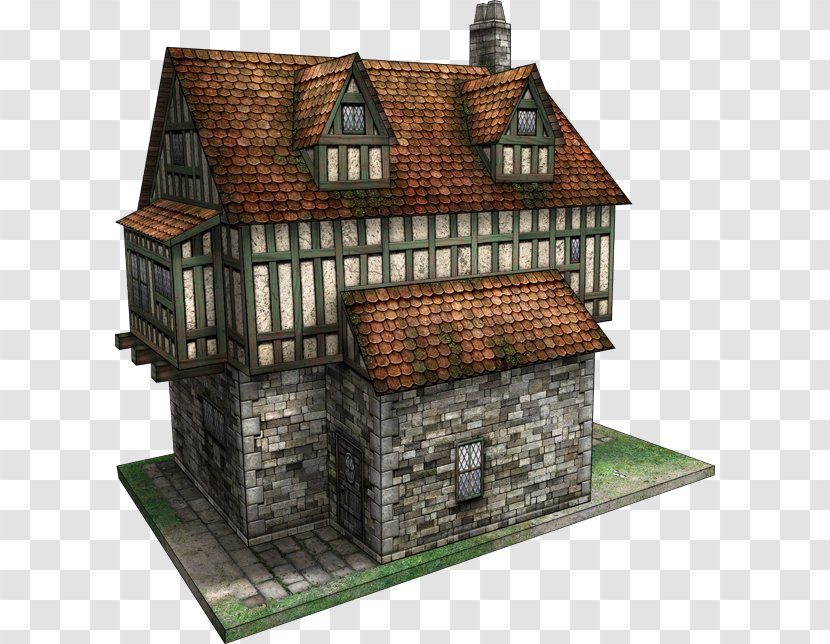 Middle Ages Medieval Architecture History House - Flames Of War - Battletech Cartoon Transparent PNG