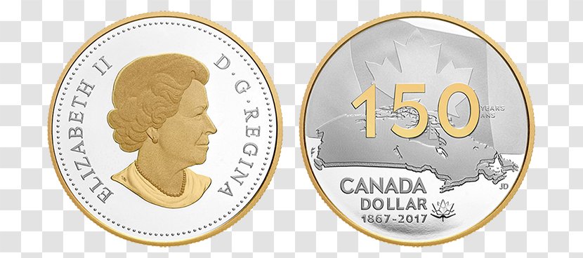 Dollar Coin 150th Anniversary Of Canada Canadian Transparent PNG