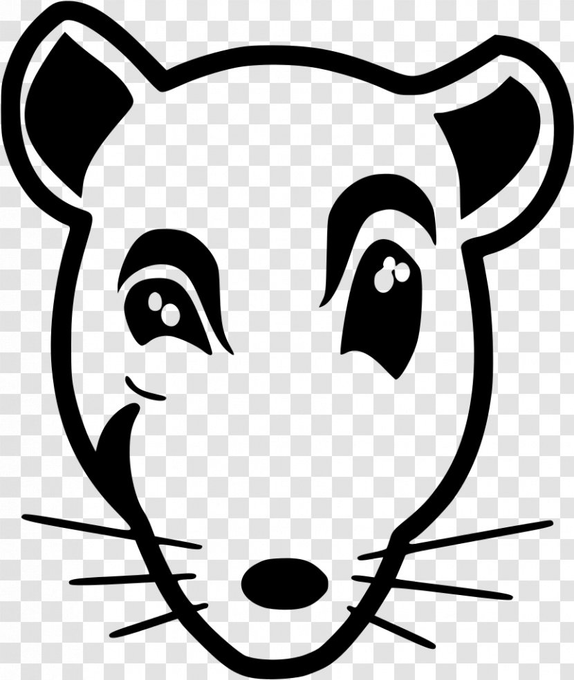 Mouse Drawing Black Rat Cartoon - White - & Transparent PNG