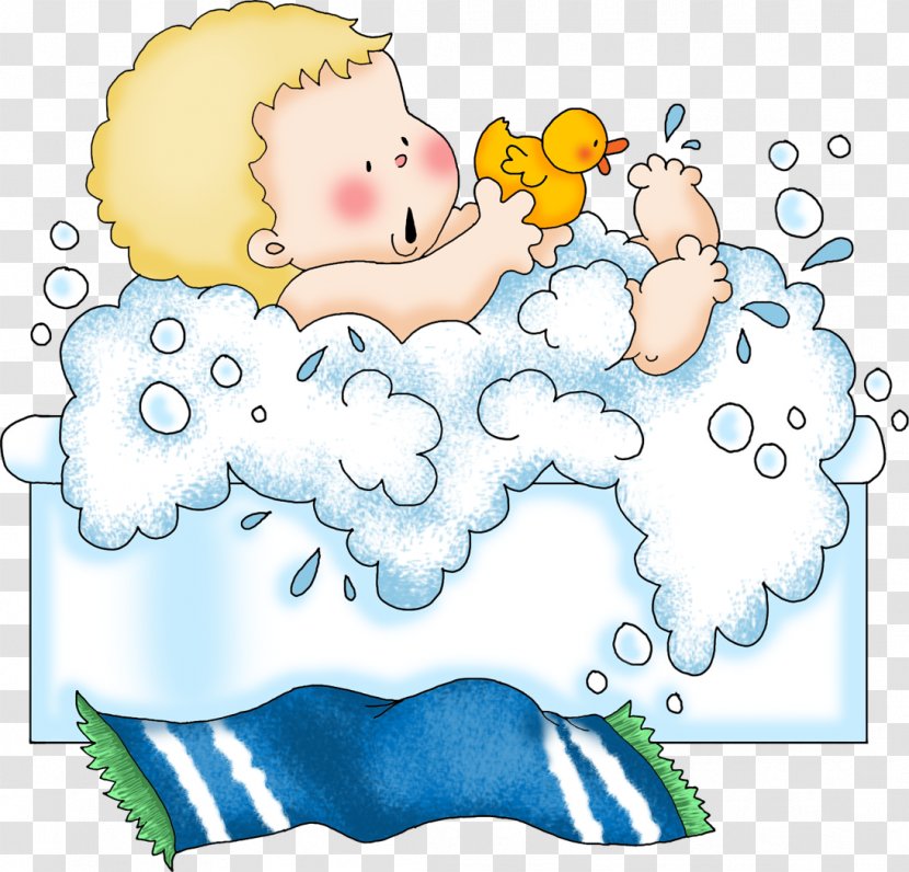 Bathing Clip Art Baths Infant Child - Watercolor Transparent PNG