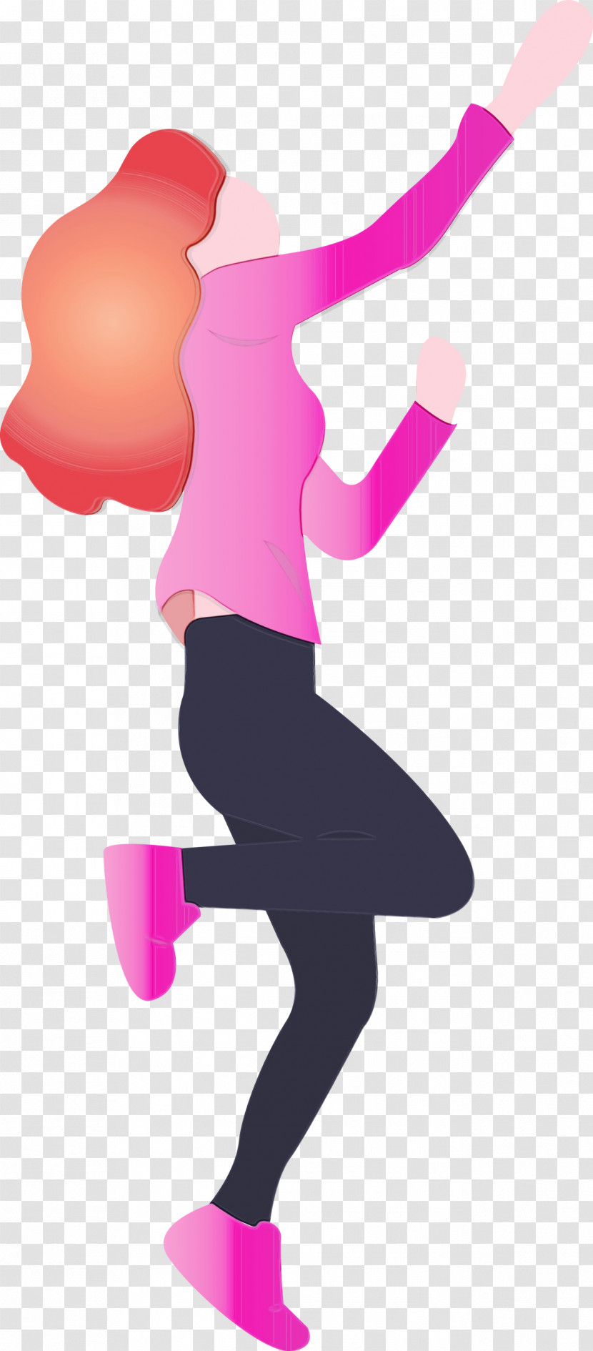 Pink Leggings Running Physical Fitness Dance Transparent PNG